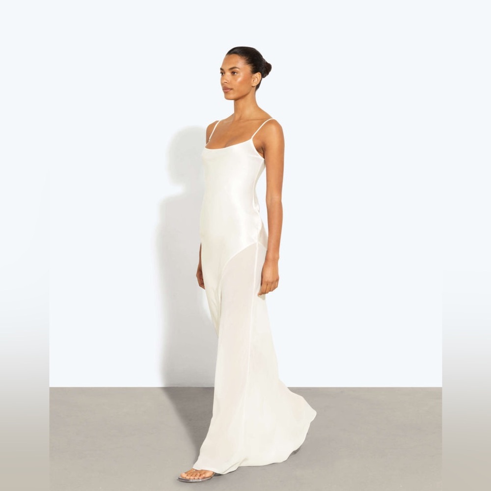 Rat& Boa Ruba Ivory Slip Maxi Dress NWOT - Picture 5 of 10